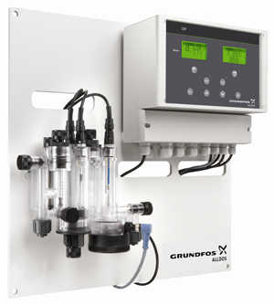 Sterownik basenowy typ aquaserver 353 (dip) z celą przepływową aqc firmy GRUNDFOS-ALLDOS