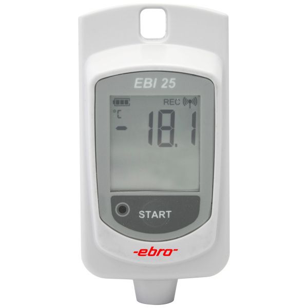 EBI 25-T Rejestrator temperatury z technologią radiową do zdalnego monitorowania magazynów i hali produkcyjnych